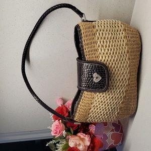 BRIGHTON wicker shoulder purse